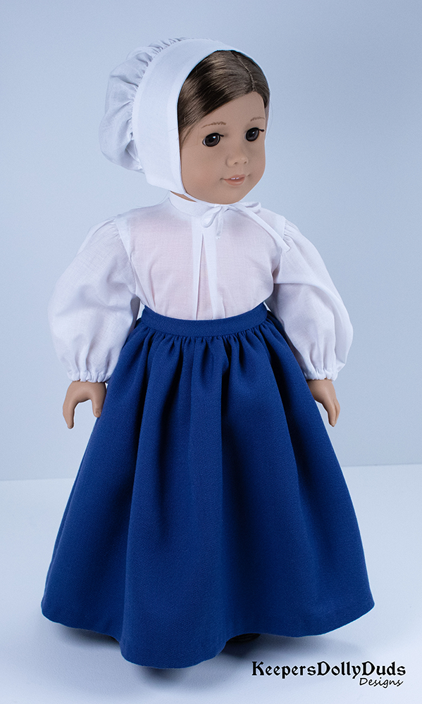 Keepers Dolly Duds Designs 18 Inch Historical Pretty Pilgrim 18" Doll Clothes Pattern Pixie Faire