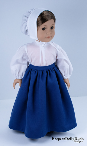 Keepers Dolly Duds Designs 18 Inch Historical Pretty Pilgrim 18" Doll Clothes Pattern Pixie Faire