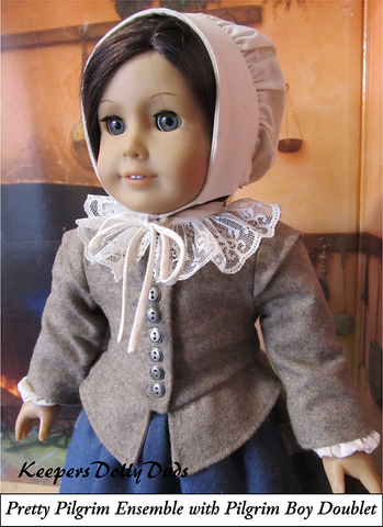 Keepers Dolly Duds Designs 18 Inch Boy Doll Pilgrim Boy 18" Doll Clothes Pattern Pixie Faire