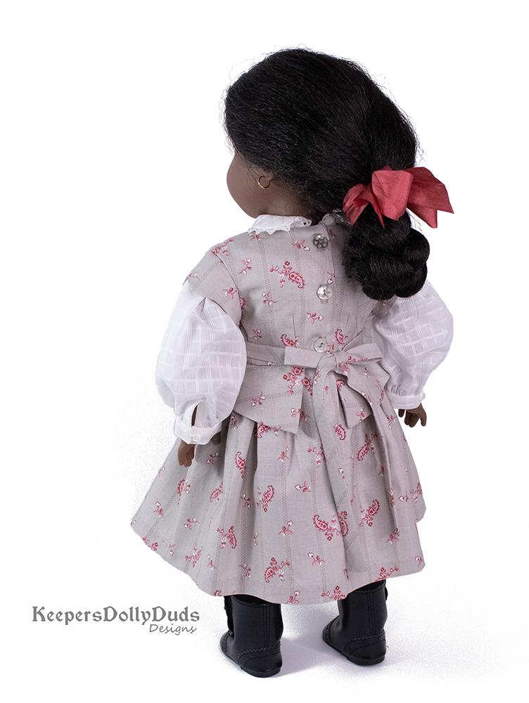 Keepers Dolly Duds Designs 18 Inch Historical Civil War Dress and Apron 18" Doll Clothes Pattern Pixie Faire