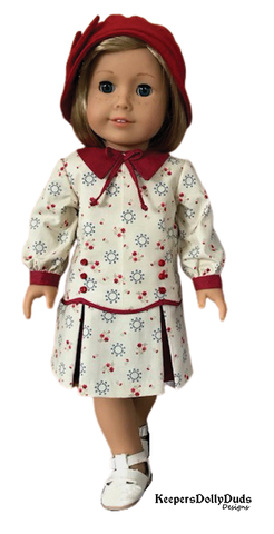 Keepers Dolly Duds Designs 18 Inch Historical Downtown 1920s Dress and Hat 18" Doll Clothes Pattern Pixie Faire