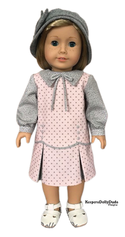 Keepers Dolly Duds Designs 18 Inch Historical Downtown 1920s Dress and Hat 18" Doll Clothes Pattern Pixie Faire