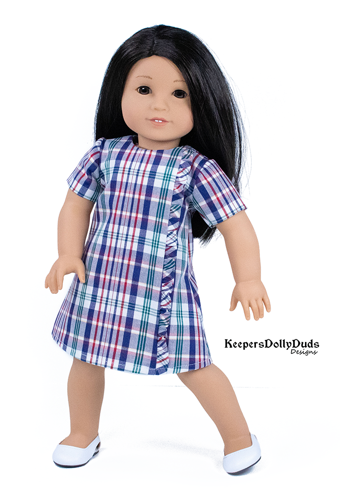Keepers Dolly Duds Designs 18 Inch Historical 1960s Town and Country Dress 18" Doll Clothes Pattern Pixie Faire