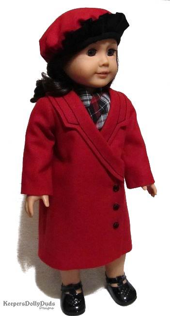 Keepers Dolly Duds Designs 18 Inch Historical 1927 Coat and Tam 18" Doll Clothes Pattern Pixie Faire