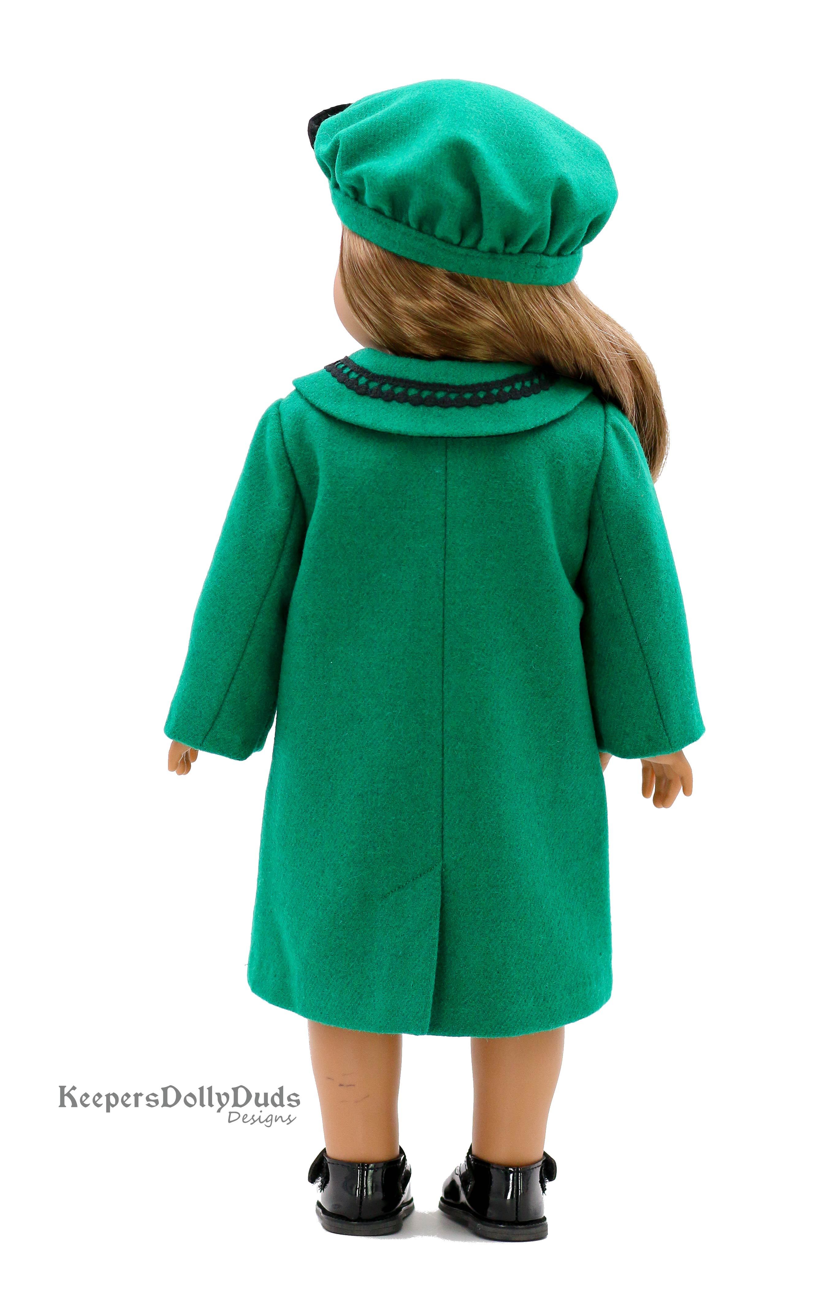 Keepers Dolly Duds Designs 18 Inch Historical 1927 Coat and Tam 18" Doll Clothes Pattern Pixie Faire