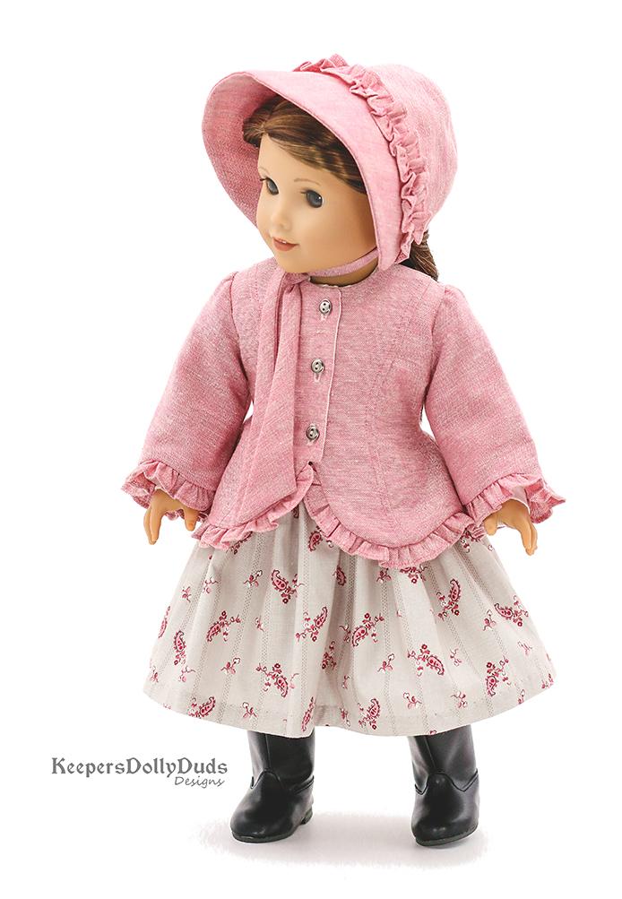 Keepers Dolly Duds Designs 18 Inch Historical Sunday Stroll 18" Doll Clothes Pattern Pixie Faire