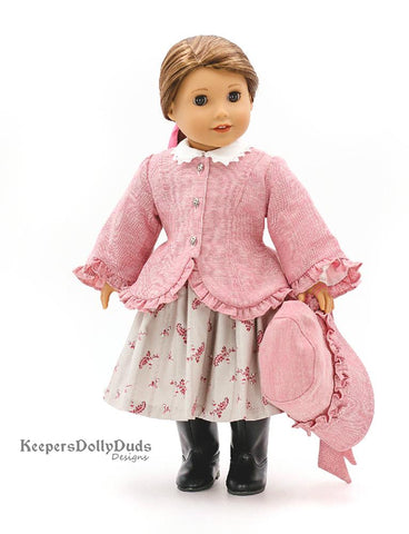 Keepers Dolly Duds Designs 18 Inch Historical Sunday Stroll 18" Doll Clothes Pattern Pixie Faire
