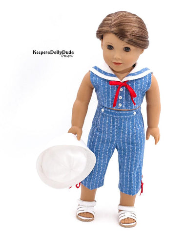 Keepers Dolly Duds Designs 18 Inch Historical Setting Sail 18" Doll Clothes Pattern Pixie Faire