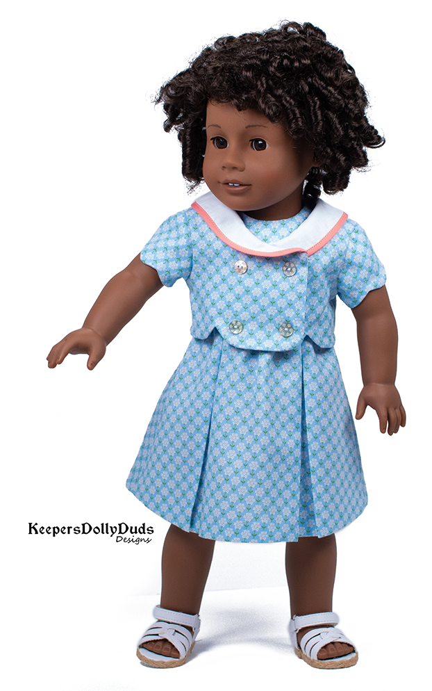 Keepers Dolly Duds Designs 18 Inch Modern Church Tea Dress 18 inch Doll Clothes Pattern Pixie Faire