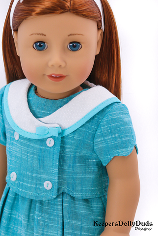 Keepers Dolly Duds Designs 18 Inch Modern Church Tea Dress 18 inch Doll Clothes Pattern Pixie Faire