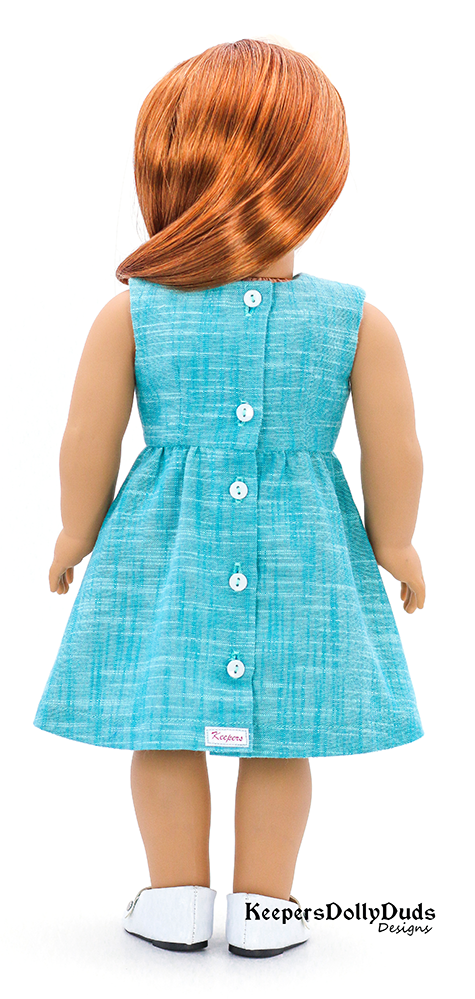 Keepers Dolly Duds Designs 18 Inch Modern Church Tea Dress 18 inch Doll Clothes Pattern Pixie Faire