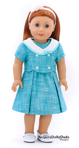 Keepers Dolly Duds Designs 18 Inch Modern Church Tea Dress 18 inch Doll Clothes Pattern Pixie Faire