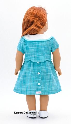 Keepers Dolly Duds Designs 18 Inch Modern Church Tea Dress 18 inch Doll Clothes Pattern Pixie Faire