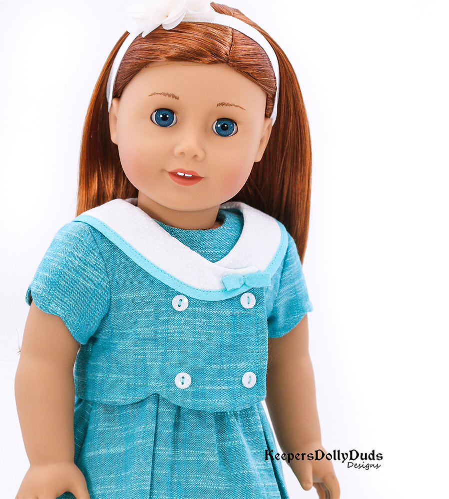 Keepers Dolly Duds Designs 18 Inch Modern Church Tea Dress 18 inch Doll Clothes Pattern Pixie Faire