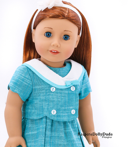 Keepers Dolly Duds Designs 18 Inch Modern Church Tea Dress 18 inch Doll Clothes Pattern Pixie Faire