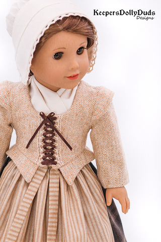 Keepers Dolly Duds Designs 18 Inch Historical Isla Lass 18" Doll Clothes Pattern Pixie Faire