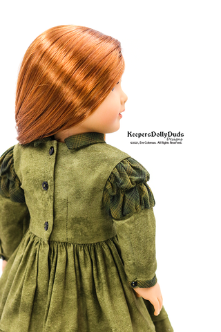 Keepers Dolly Duds Designs 18 Inch Historical Beth 18" Doll Clothes Pattern Pixie Faire