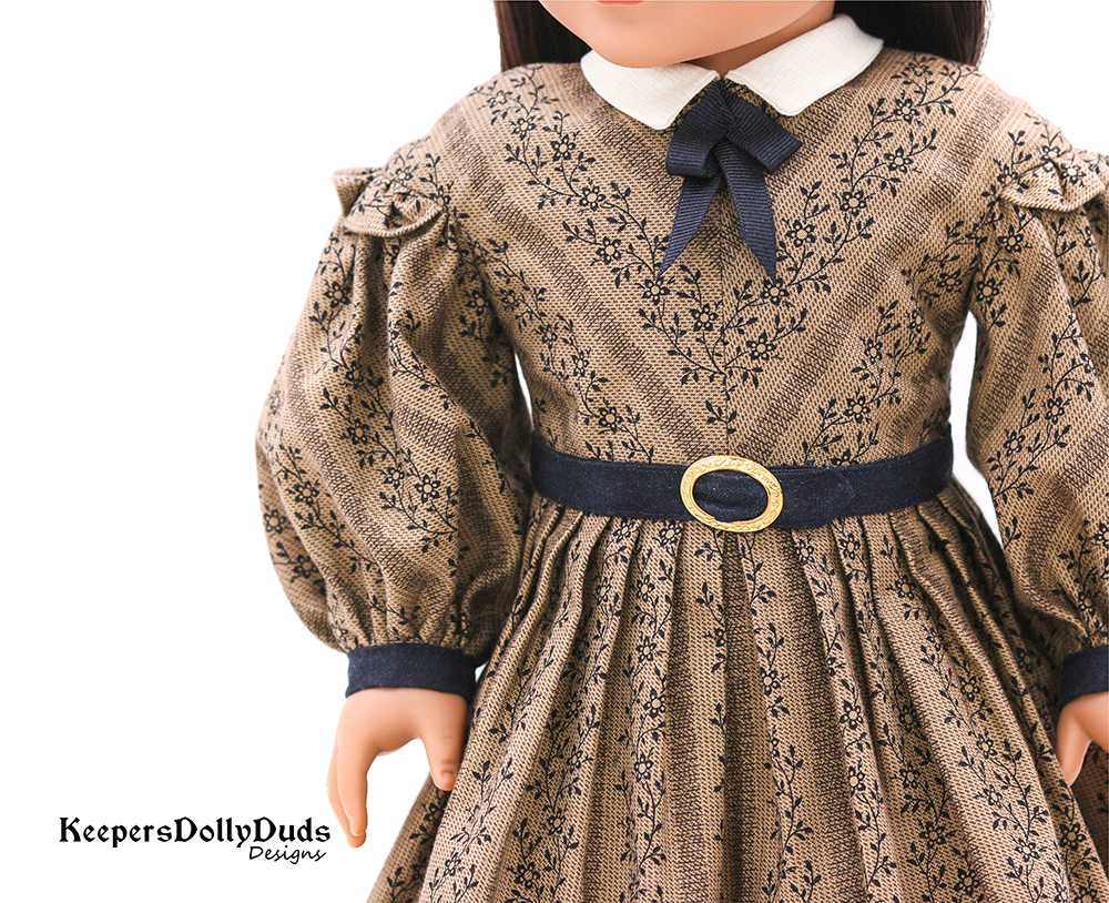Keepers Dolly Duds Designs 18 Inch Historical Jo's Writing Dress 18" Doll Clothes Pattern Pixie Faire
