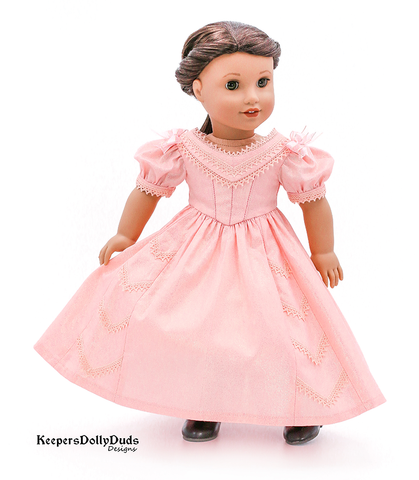 Keepers Dolly Duds Designs 18 Inch Historical Meg's Ball Gown 18" Doll Clothes Pattern Pixie Faire