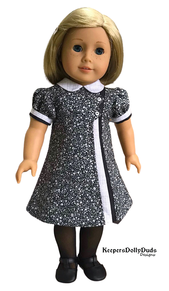 Keepers Dolly Duds Designs 18 Inch Historical Buttoned Belle 18" Doll Clothes Pattern Pixie Faire