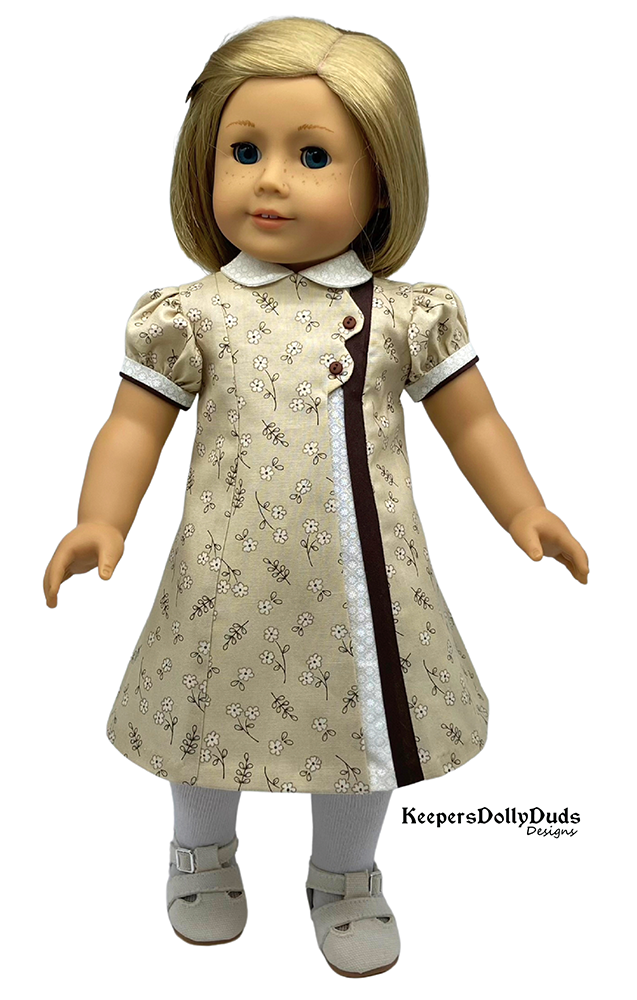 Keepers Dolly Duds Designs 18 Inch Historical Buttoned Belle 18" Doll Clothes Pattern Pixie Faire
