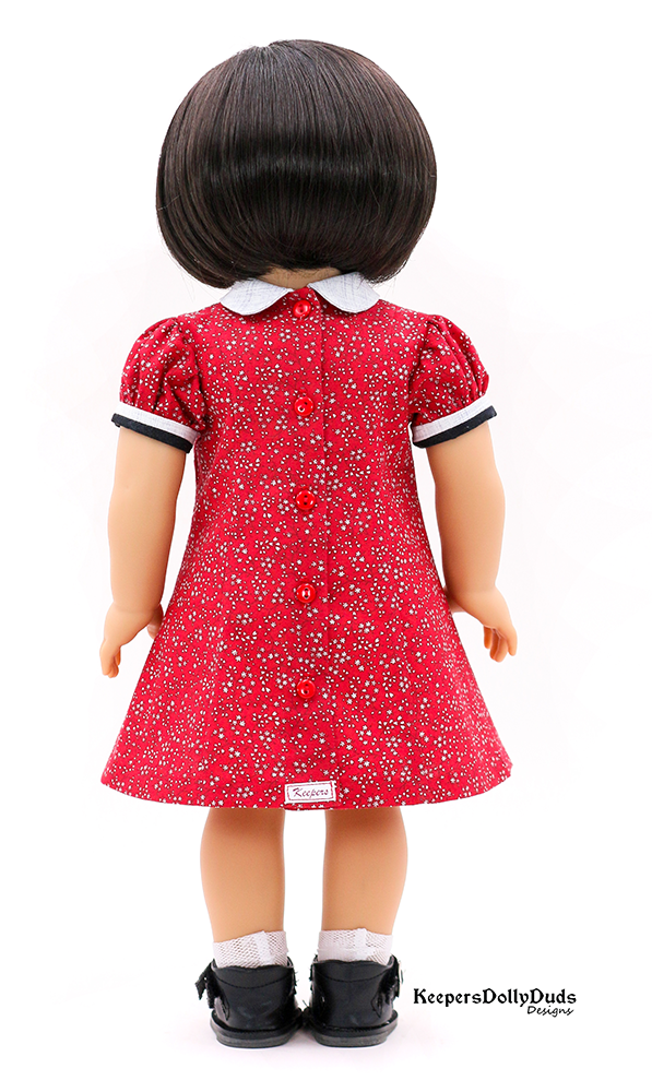 Keepers Dolly Duds Designs 18 Inch Historical Buttoned Belle 18" Doll Clothes Pattern Pixie Faire