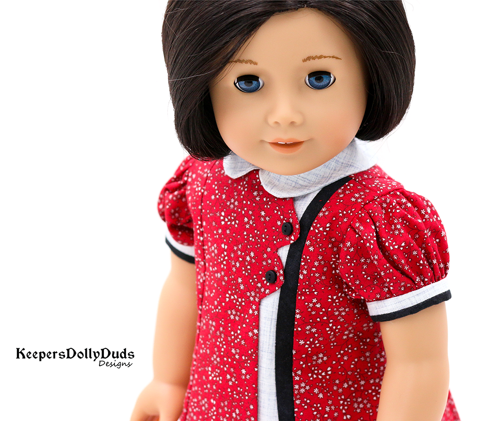Keepers Dolly Duds Designs 18 Inch Historical Buttoned Belle 18" Doll Clothes Pattern Pixie Faire