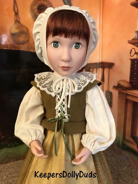 Keepers Dolly Duds Designs A Girl For All Time Pretty Pilgrim Pattern For A Girl For All Time Dolls Pixie Faire
