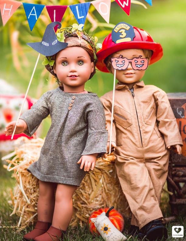 Koski Kreations 18 Inch Boy Doll Firefighter Helmet 18" Doll Accessory Pattern Pixie Faire