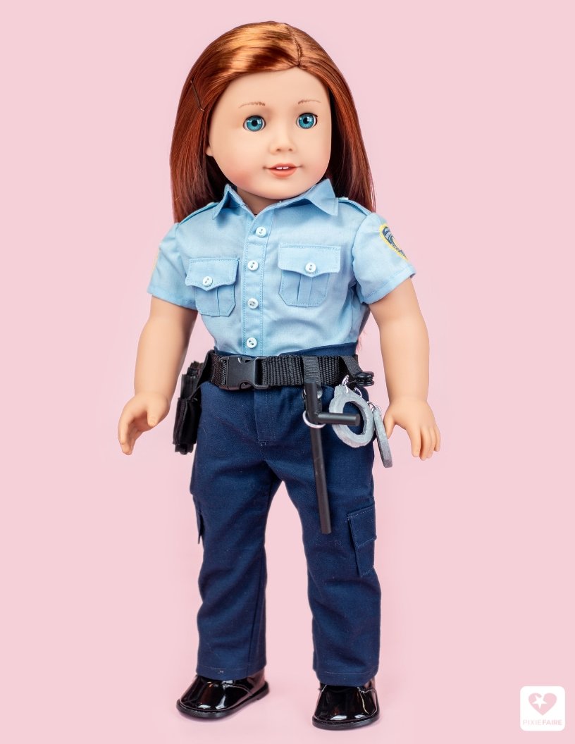 Koski Kreations 18 Inch Modern Law Enforcement Uniform 18" Doll Clothes Pattern Pixie Faire