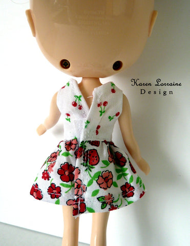 Karen Lorraine Design Blythe/Pullip Melrose Dress for Middie Blythe and Pullip Dal Dolls Pixie Faire