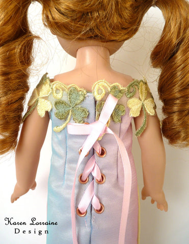 Karen Lorraine Design WellieWishers Iris Dress 13-14.5 Inch Doll Clothes Pattern Pixie Faire