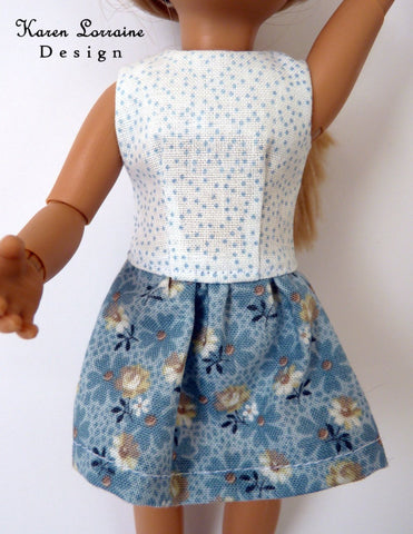 Karen Lorraine Design Kruselings Melrose Dress for 9" Kruselings Dolls Pixie Faire