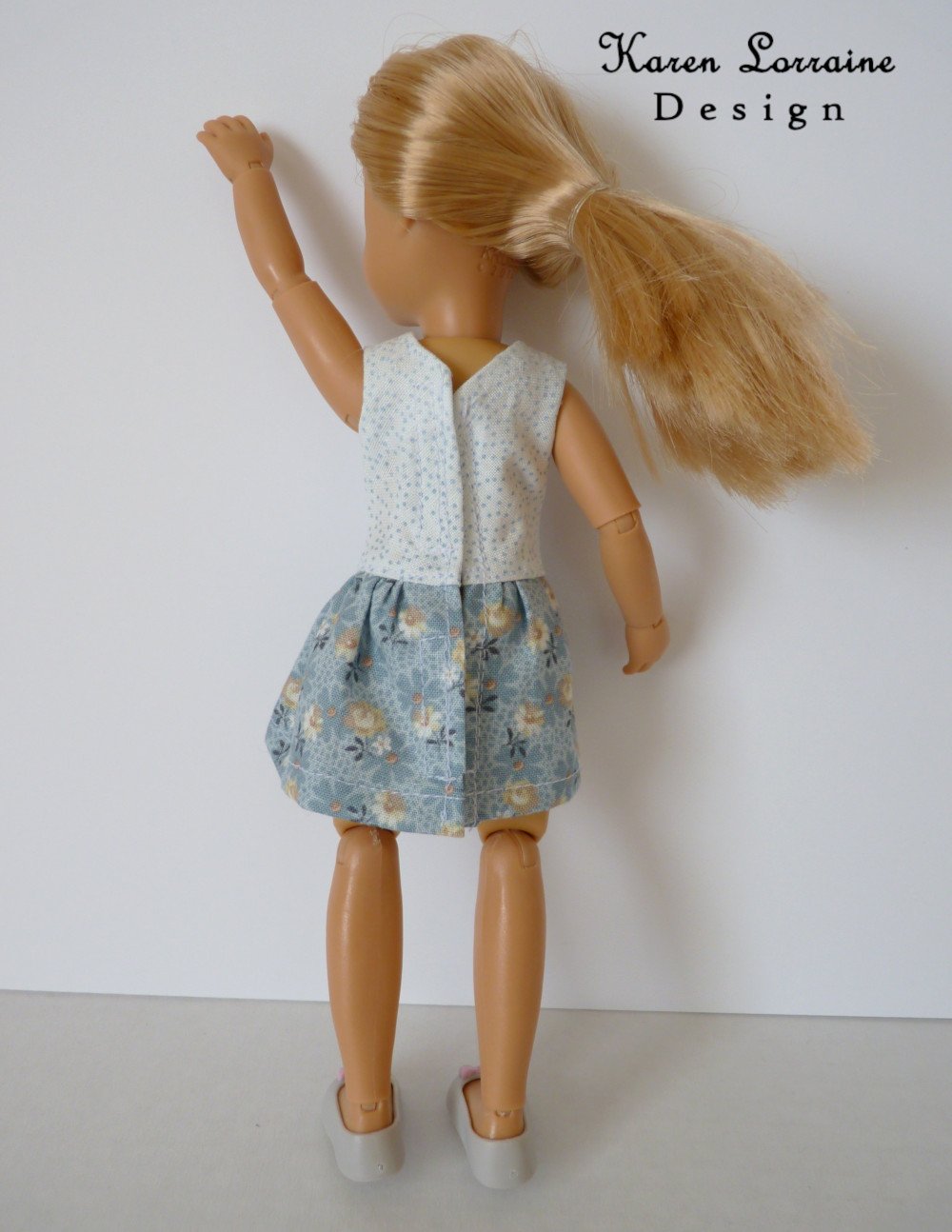 Karen Lorraine Design Kruselings Melrose Dress for 9" Kruselings Dolls Pixie Faire