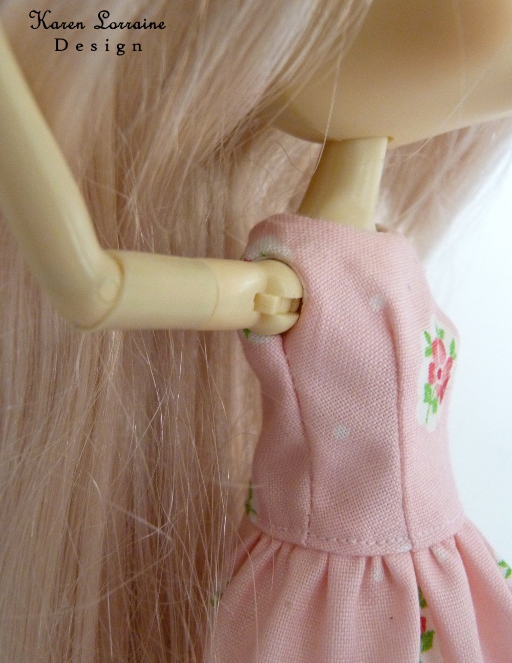 Karen Lorraine Design Blythe/Pullip Melrose Dress for Middie Blythe and Pullip Dal Dolls Pixie Faire