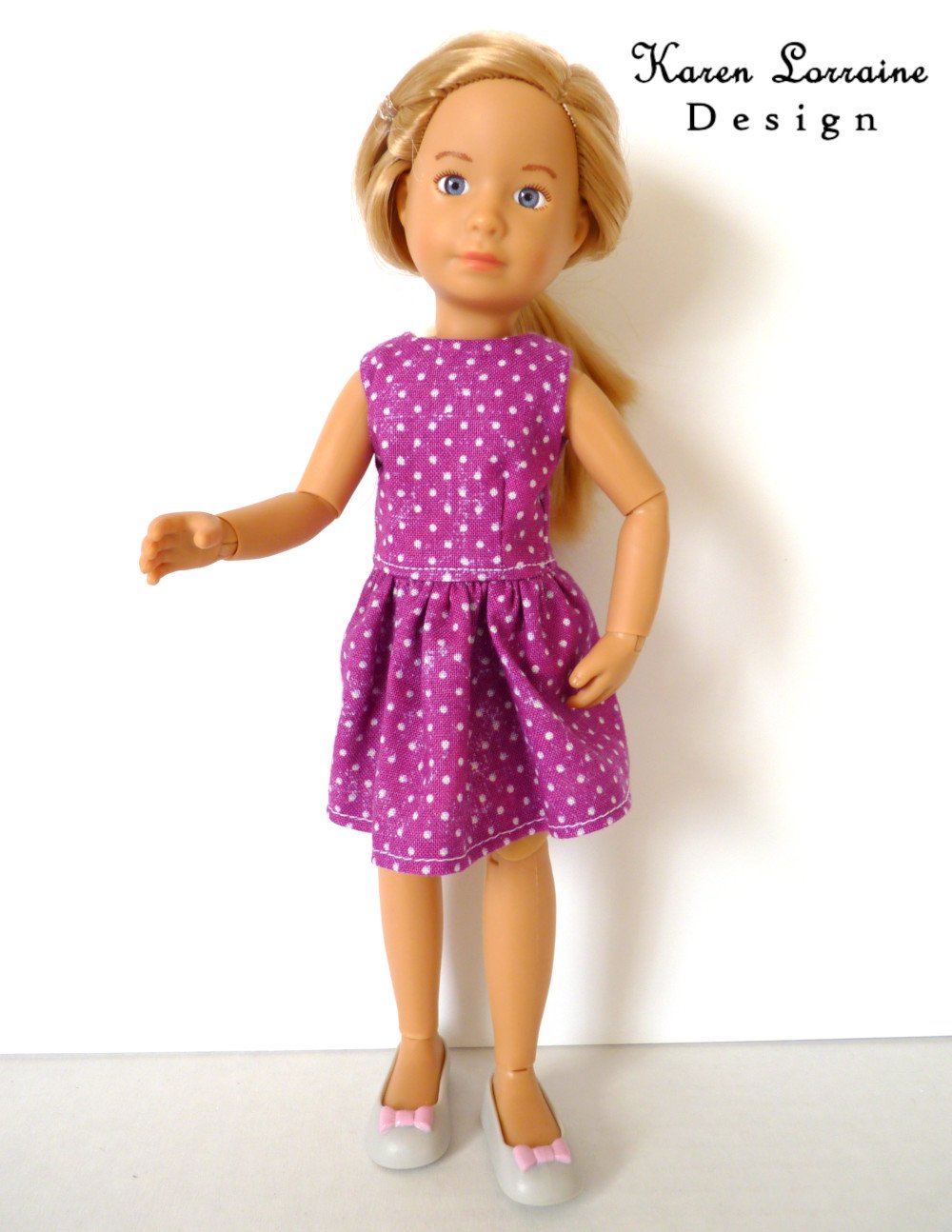 Karen Lorraine Design Kruselings Melrose Dress for 9" Kruselings Dolls Pixie Faire