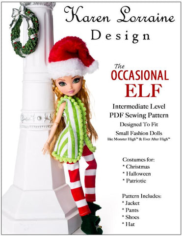 Karen Lorraine Design Monster High The Occasional Elf Pattern for Monster High Dolls Pixie Faire