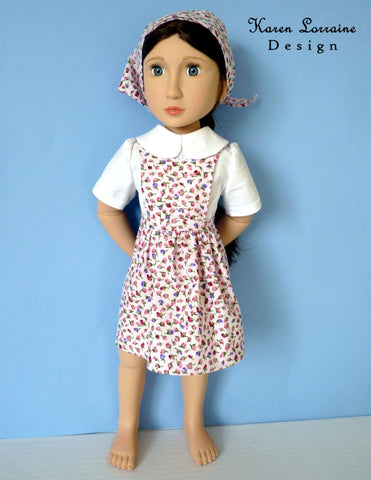 Karen Lorraine Design A Girl For All Time Tyrol 16" Doll Clothes Pattern For A Girl For All Time Dolls Pixie Faire