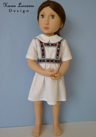Karen Lorraine Design A Girl For All Time Tyrol 16" Doll Clothes Pattern For A Girl For All Time Dolls Pixie Faire