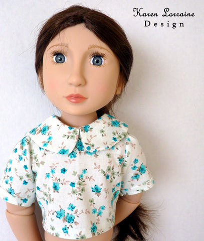 Karen Lorraine Design A Girl For All Time Tyrol 16" Doll Clothes Pattern For A Girl For All Time Dolls Pixie Faire