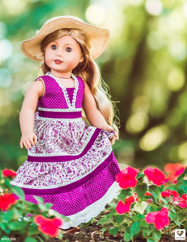 Karen Lorraine Design 18 Inch Modern Prairie Chic 18" Doll Clothes Pattern Pixie Faire