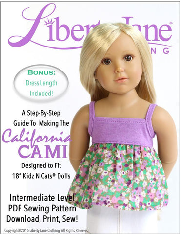 Liberty Jane Kidz n Cats California Cami for Kidz N Cats Dolls Pixie Faire