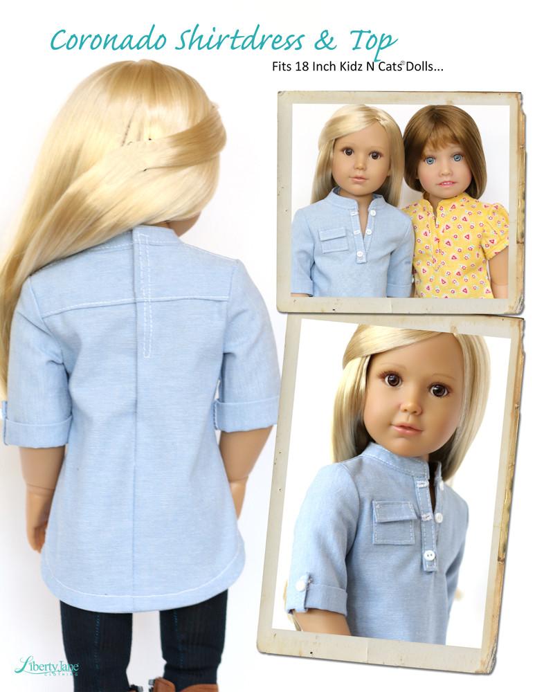 Liberty Jane Coronado Shirtdress and Top Doll Clothes Liberty Jane Coronado Shirtdress and Top Doll Clothes