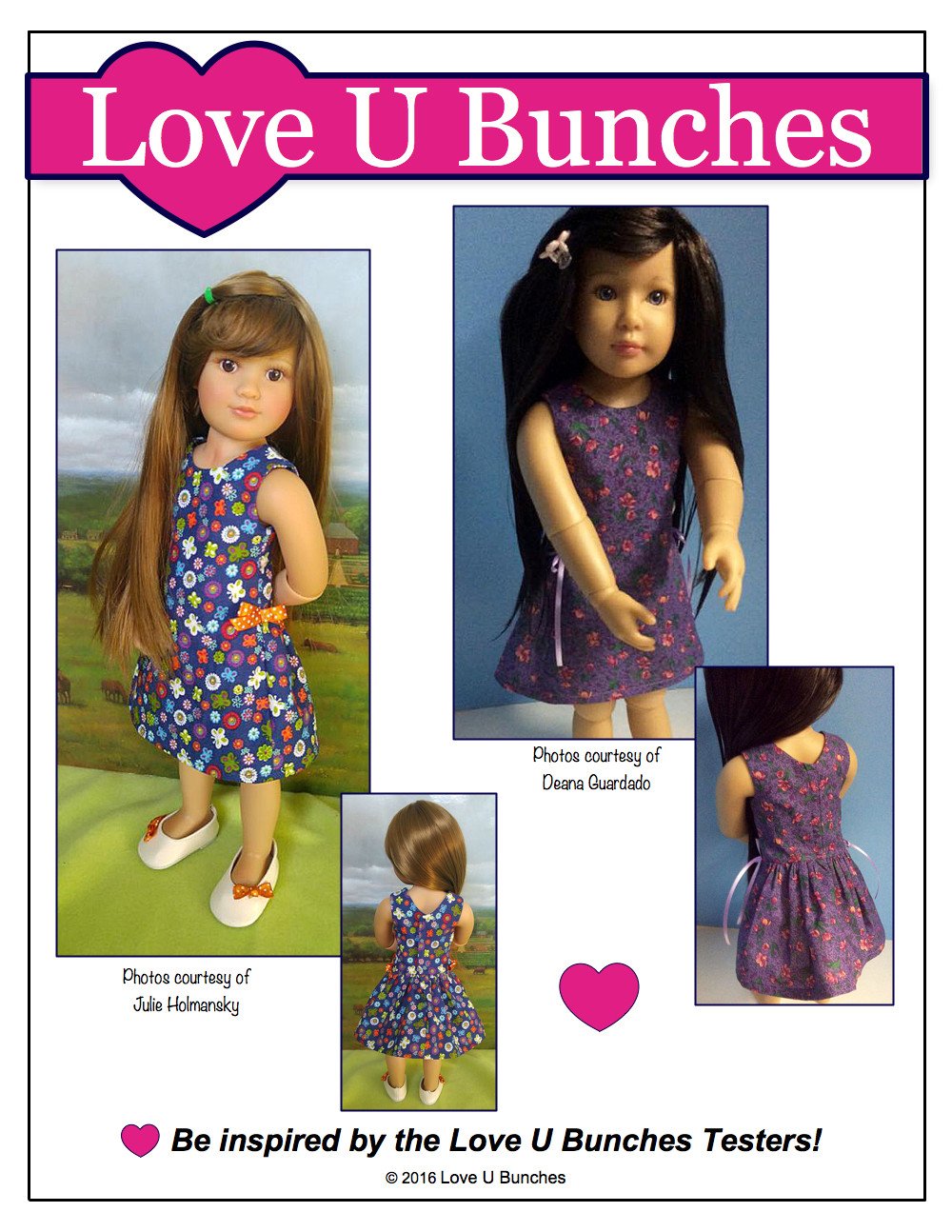 Love U Bunches Kidz n Cats Polka Dot Party Dress for Kidz N Cats Dolls Pixie Faire