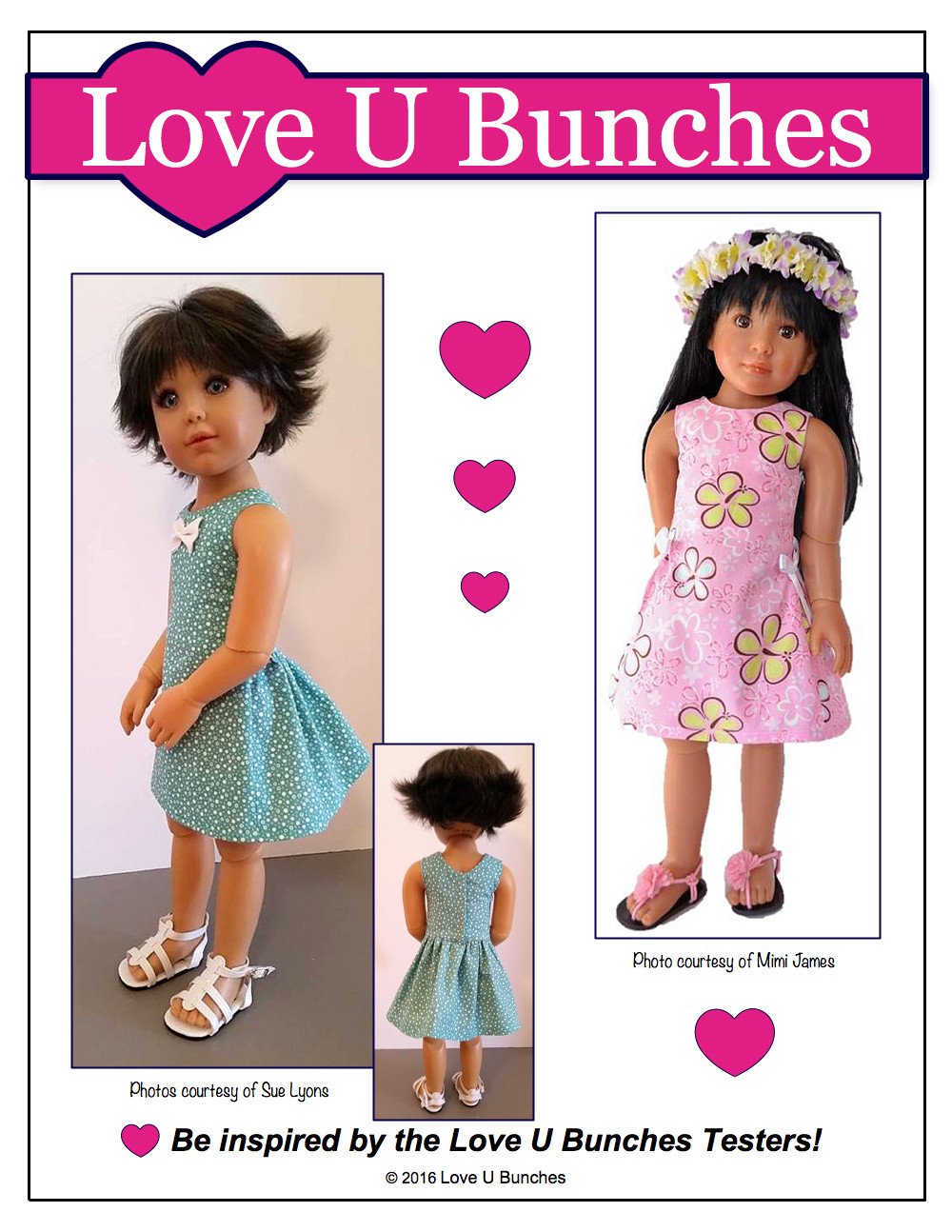 Love U Bunches Kidz n Cats Polka Dot Party Dress for Kidz N Cats Dolls Pixie Faire