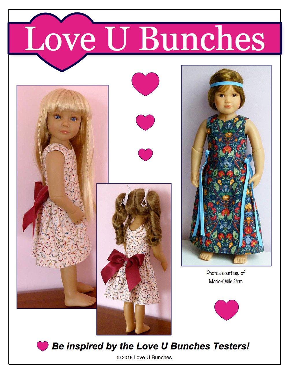 Love U Bunches Kidz n Cats Polka Dot Party Dress for Kidz N Cats Dolls Pixie Faire