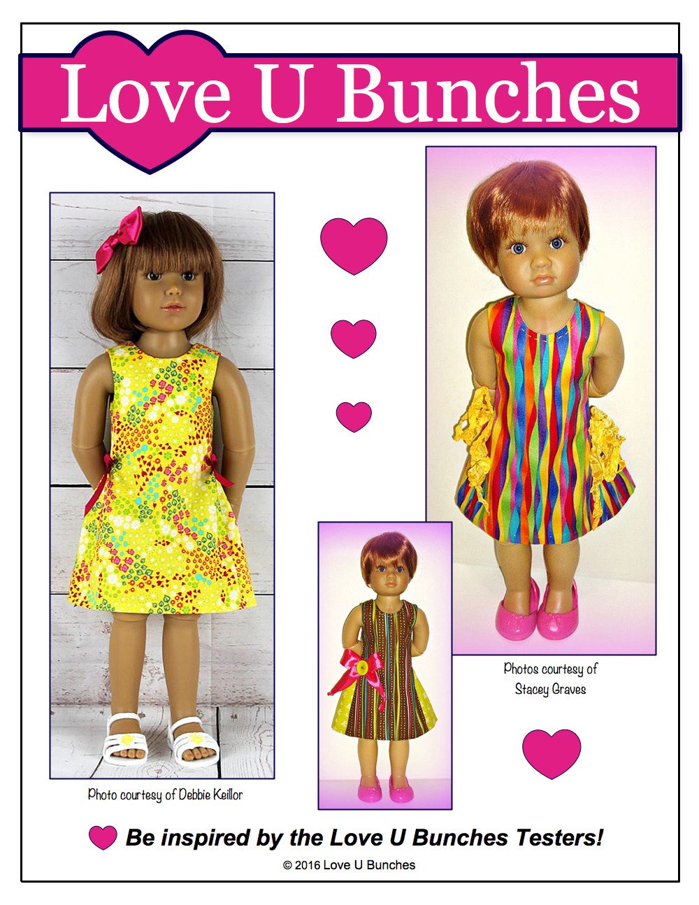 Love U Bunches Kidz n Cats Polka Dot Party Dress for Kidz N Cats Dolls Pixie Faire