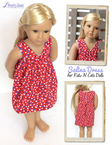 Liberty Jane Kidz n Cats Salina Dress Pattern for Kidz N Cats Dolls Pixie Faire