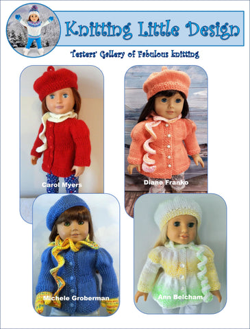 Knitting Little Designs Knitting Sweet Seasons 18" Doll Clothes Knitting Pattern Pixie Faire