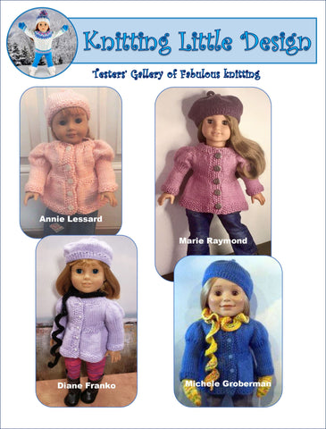 Knitting Little Designs Knitting Sweet Seasons 18" Doll Clothes Knitting Pattern Pixie Faire